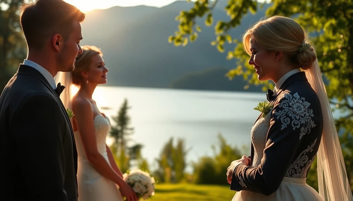Hochzeitsfotograf Schliersee beim Festhalten eines romantischen Moments zwischen Braut und Bräutigam.