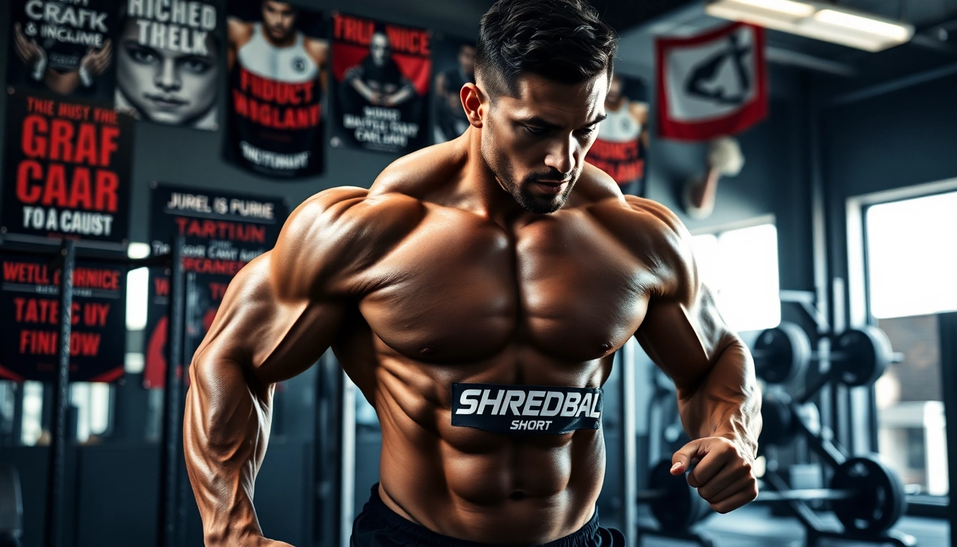 Shredbal Shred Short Compound im Einsatz von einem Fitnessprofi im Gym.