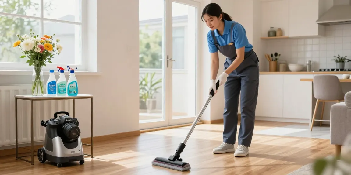 Efficient cleaning by a reinigungsfirma solothurn, showcasing professional techniques and eco-friendly products.