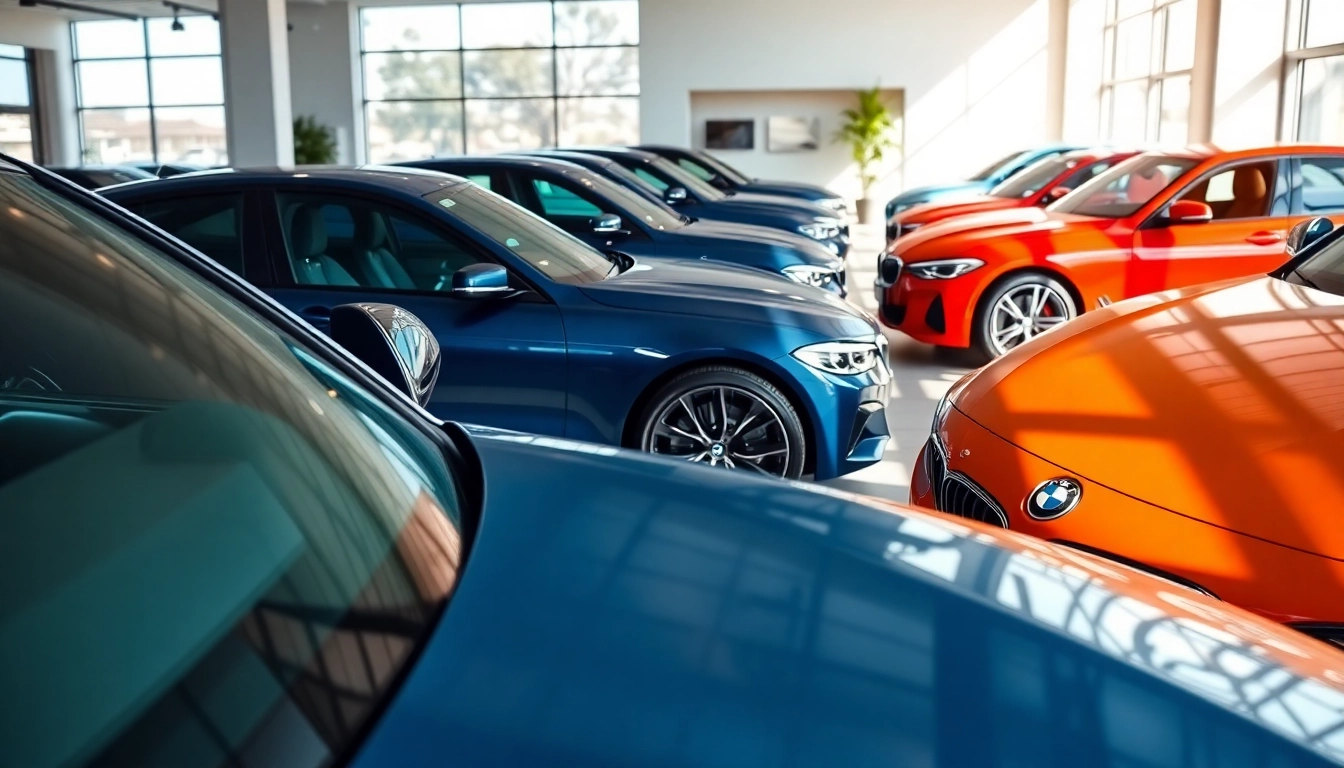 Kaufe BMW für luxuriöse Fahrten in einem stilvollen Showroom-Umfeld.