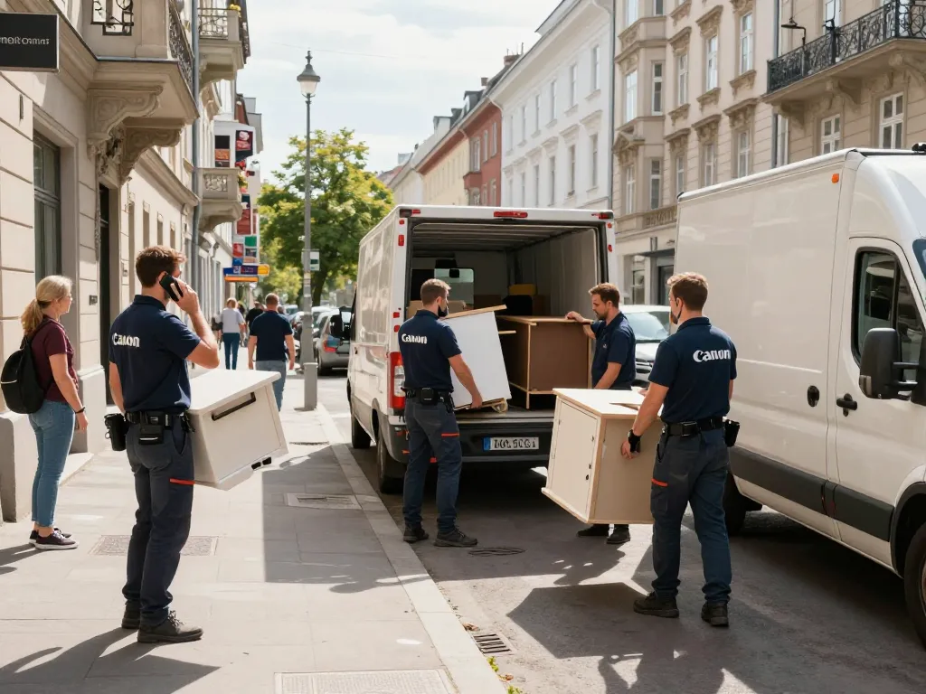Effiziente Wohnungsräumung Wien durch professionelles Team, das den städtischen Räumungsprozess zeigt.