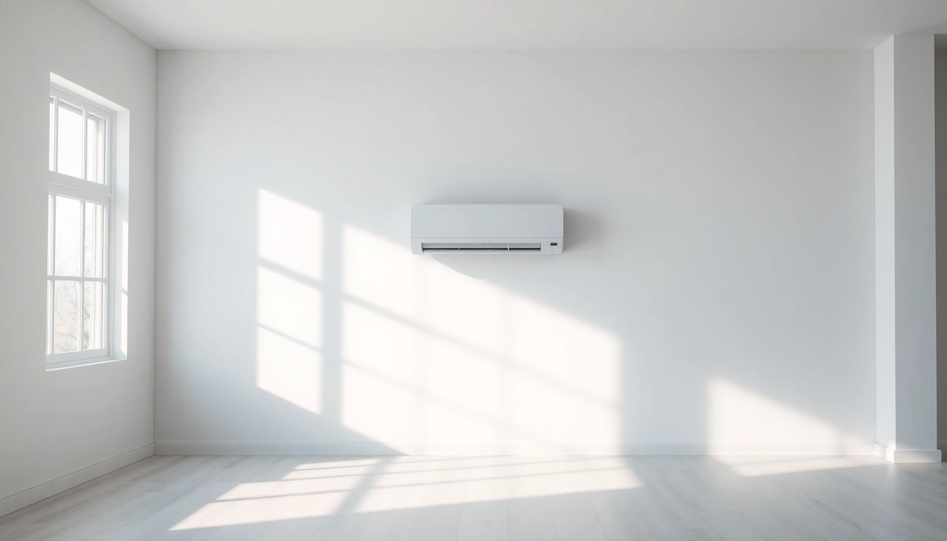 Klima installieren – showcasing a stylish air conditioning unit seamlessly integrated into a contemporary living space