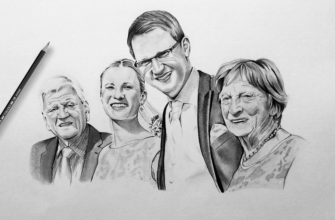 Lass dein Bild malen lassen in wenigen Schritten bei Families Portrait