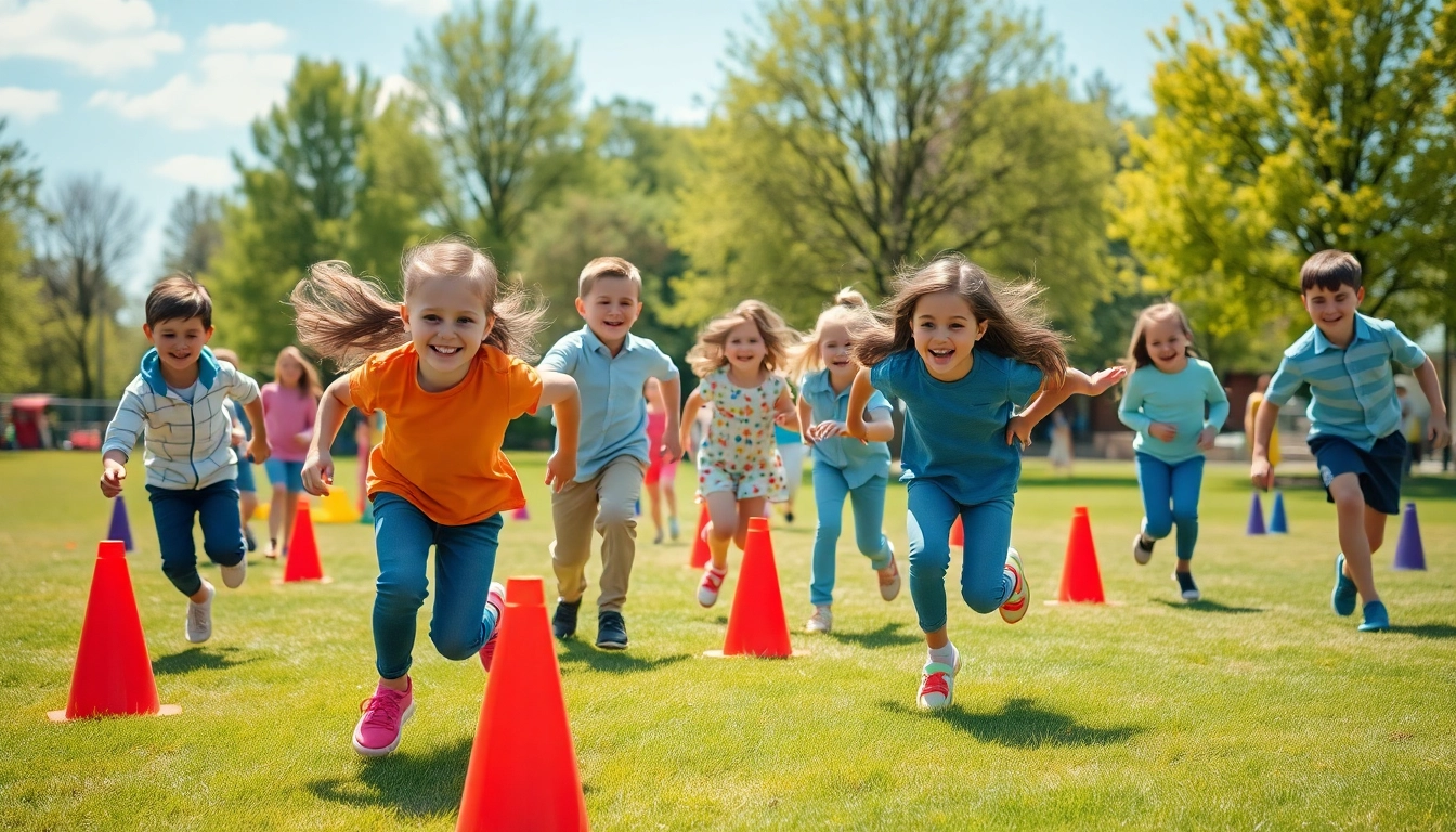 Jetzt Details ansehen zu kreativen Bewegungsspielen mit Kindern im Freien, die Freude und Aktivitaet foerdern.
