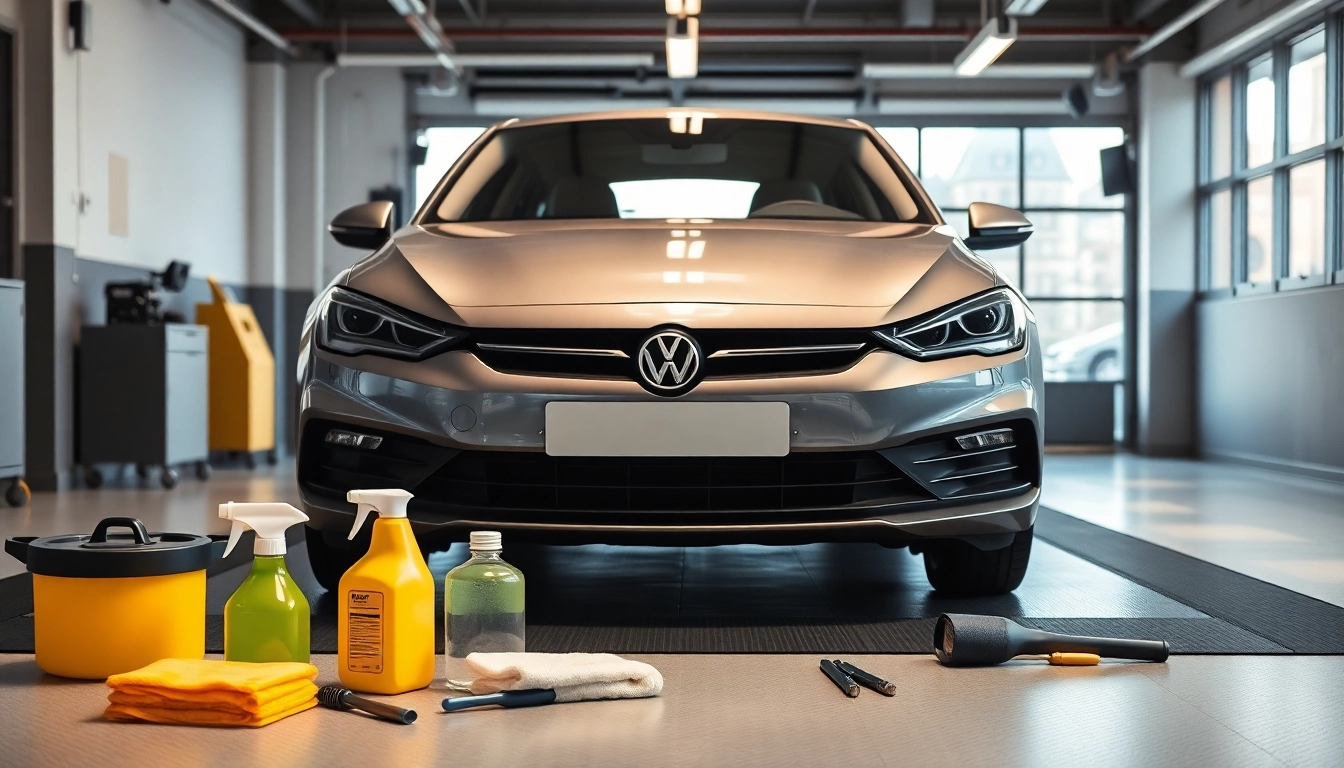 Leasing Rückgabe Vorbereitung München durch professionelle Fahrzeugaufbereitung im modernen Stadtsetting.