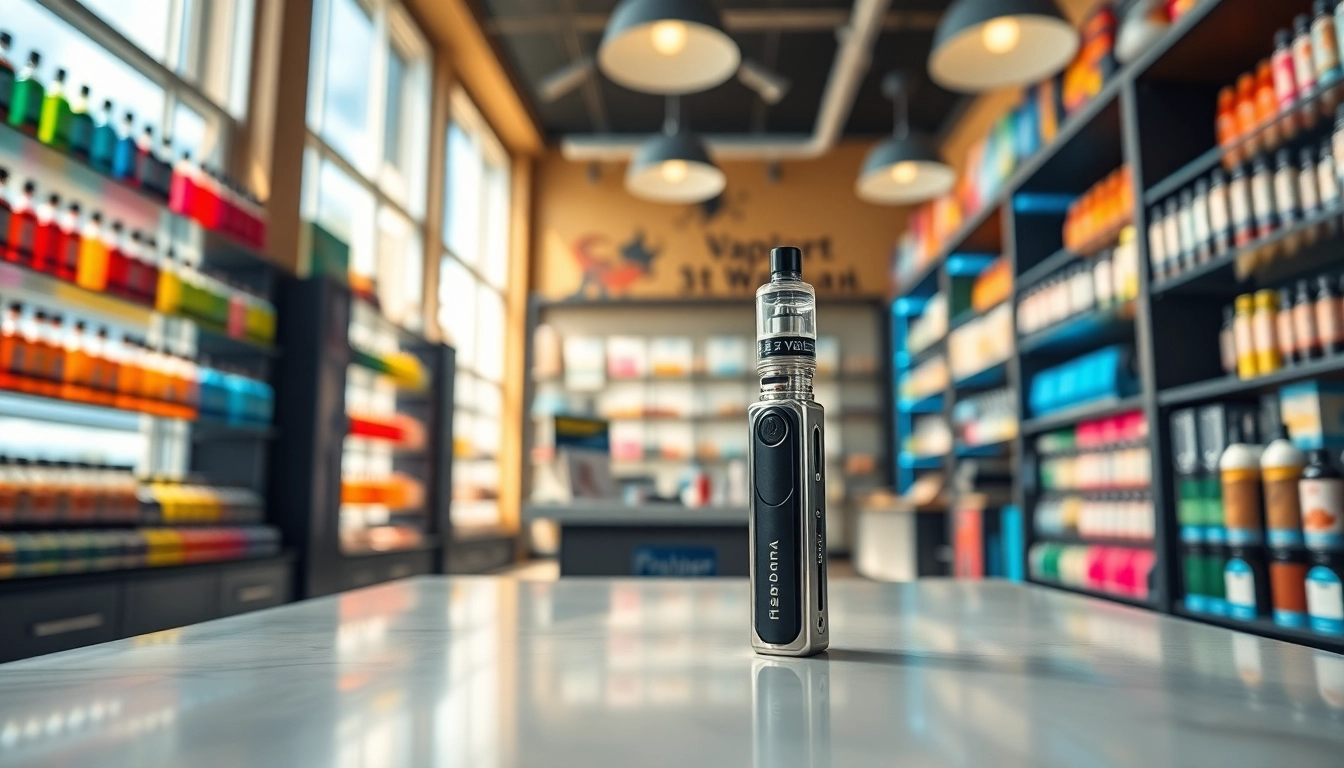 Vape Store mit Al Fakher 30K Hypermax, vielfältige Produkte und einladende Atmosphäre.