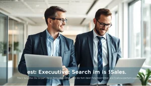 Professioneller Headhunter führt Executive Search im Sales-Bereich mit einem Vertriebsleiter durch.