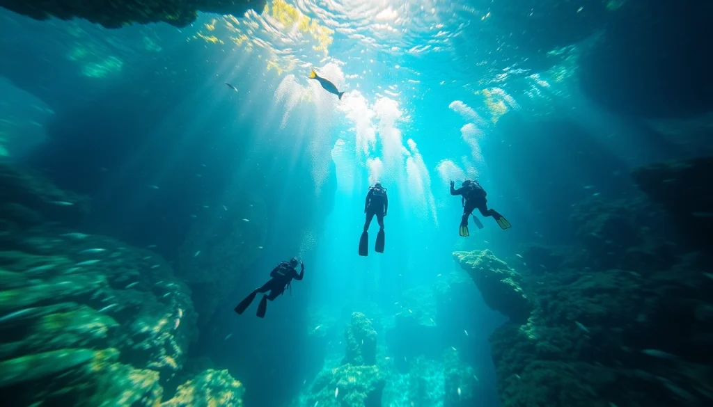 Erleben Sie das Tauchen Cenotes in den faszinierenden, glasklaren Gewässern Mexikos.