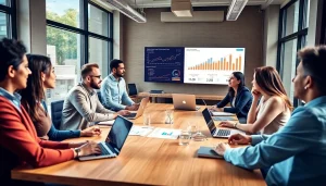 Engage with expert Headhunter Finance professionals discussing recruitment strategies in a modern workspace.