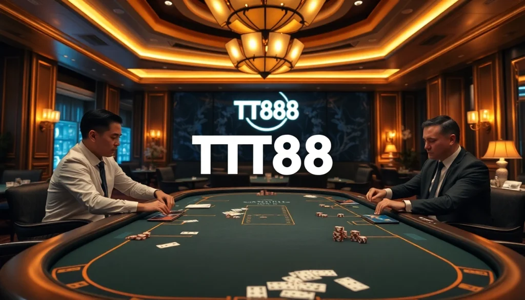 Experience the thrill of high-stakes gaming at TT88's luxurious casino.