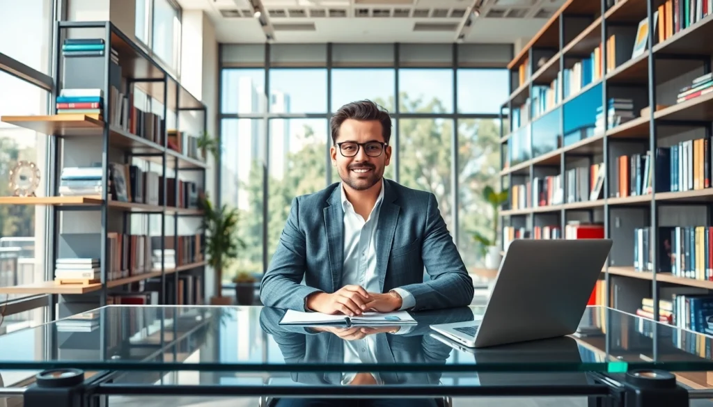 Personalberater in einem modernen Büro, das eine professionelle Atmosphäre ausstrahlt.