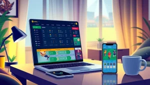 Engaging visual representation of top 10 trang cá cược bóng đá interface showcasing live betting features.