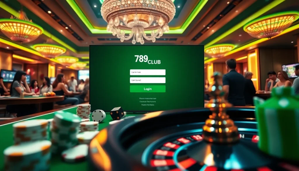 Engaging login interface of 789club for online gambling enthusiasts.