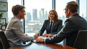 Headhunter Schweiz bietet professionelle Beratung in einem modernen Büro an.